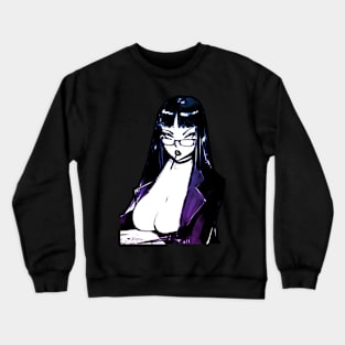 smoking girl Crewneck Sweatshirt